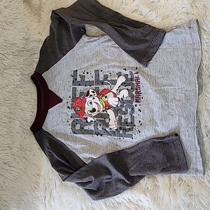 Boys Size 6 Paw Patrol Long Sleve Shirt